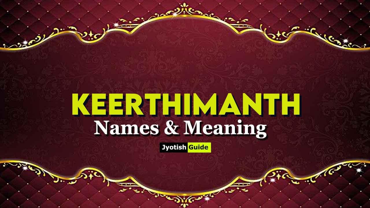 keerthimanth name meaning