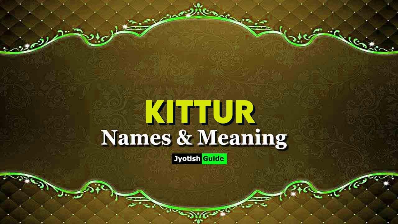 kittur name meaning