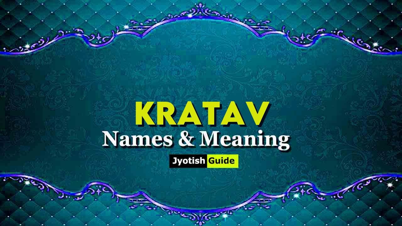 kratav name meaning