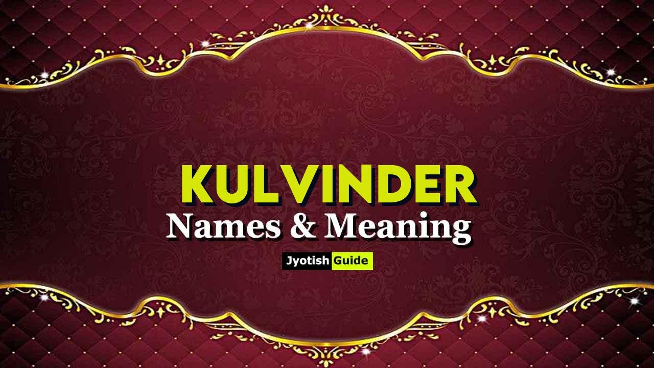 kulvinder name meaning
