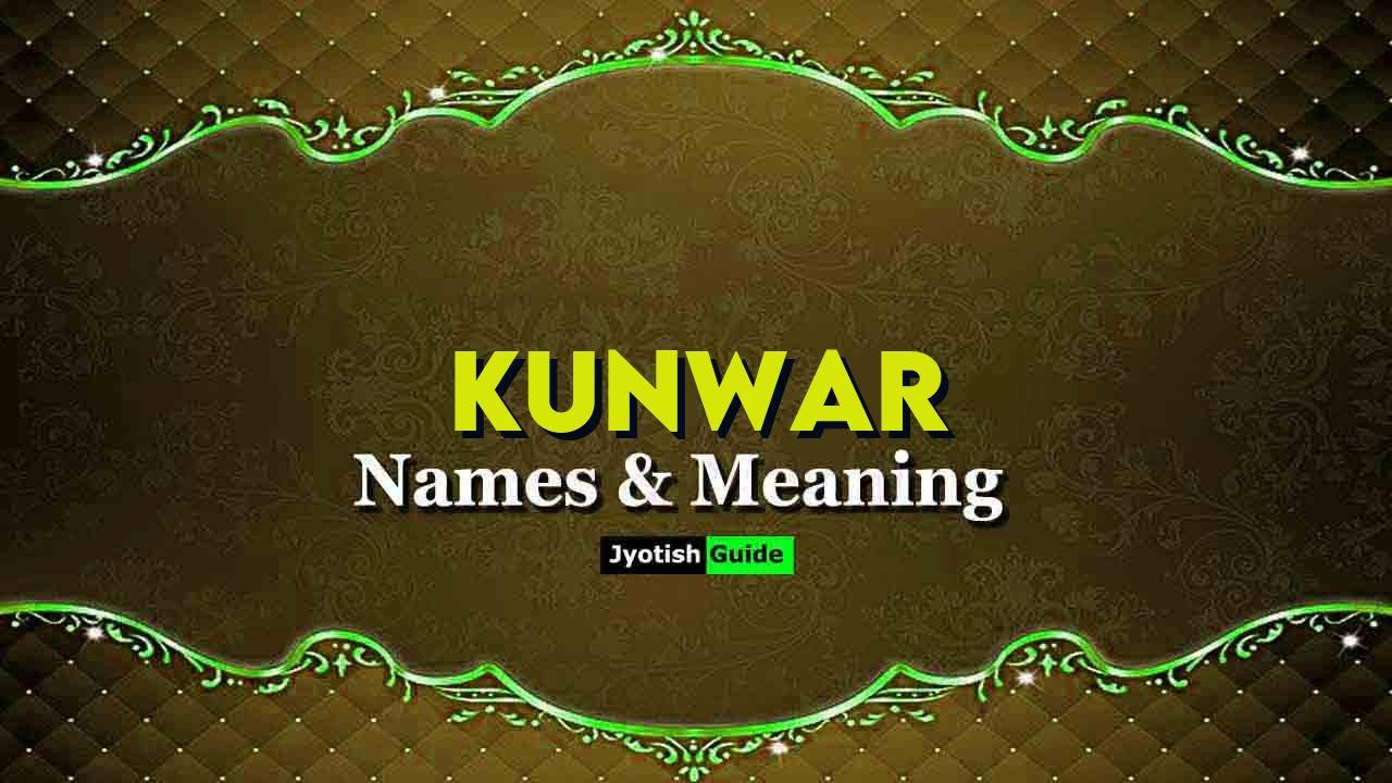 kunwar name meaning