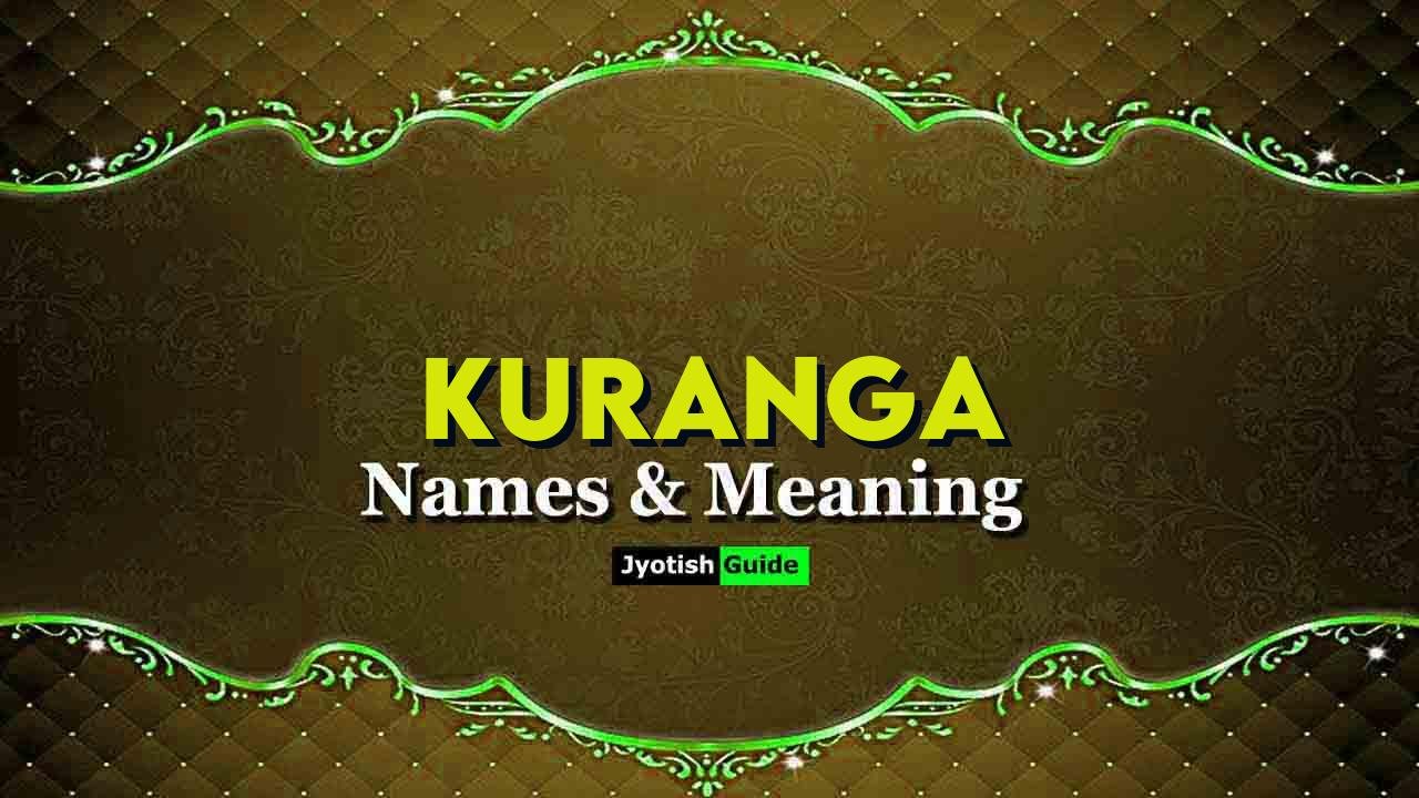 kuranga name meaning