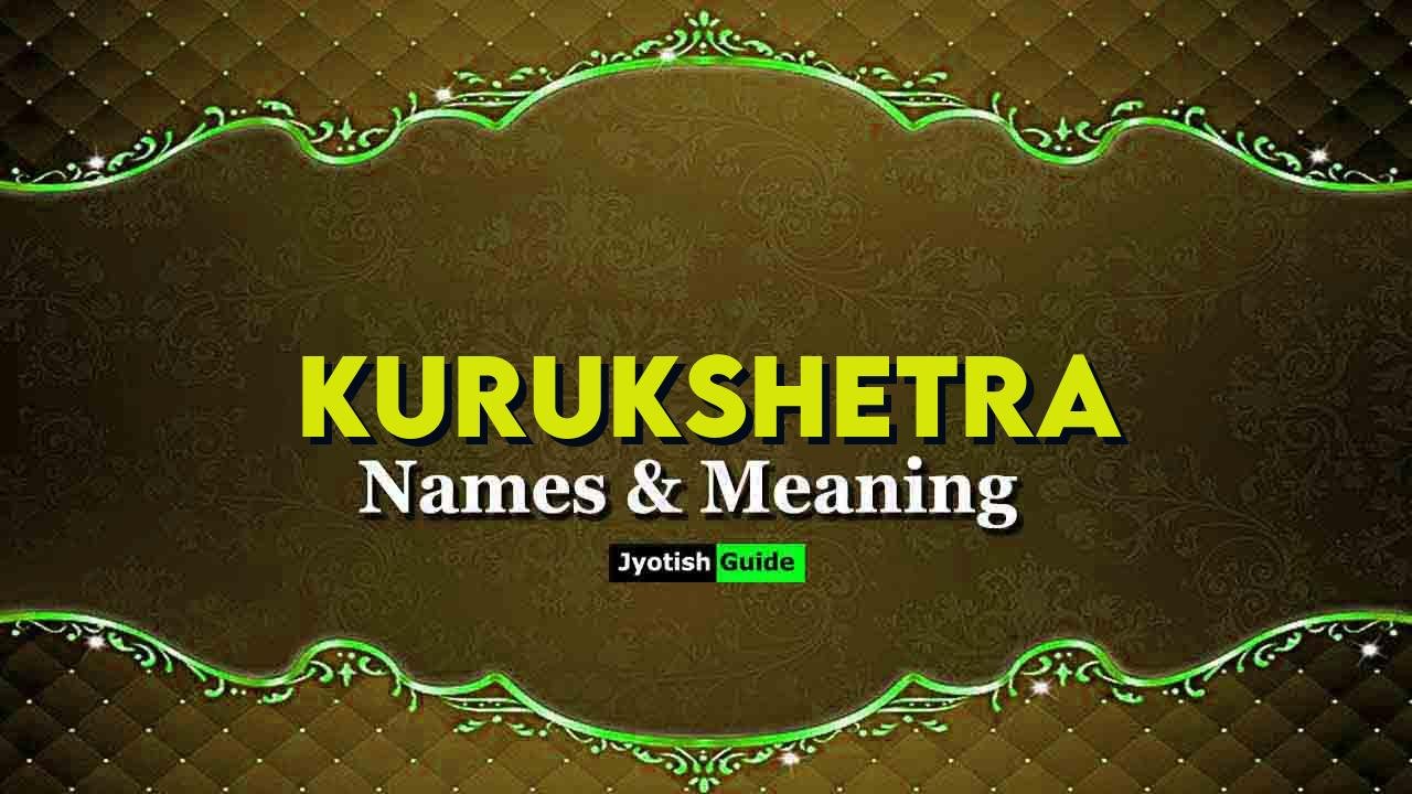 kurukshetra name meaning