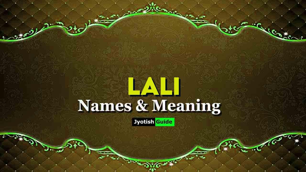 lali name meaning