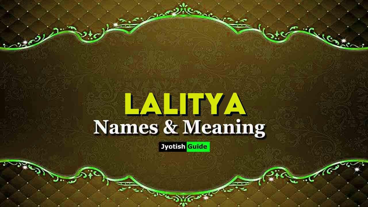 lalitya name meaning
