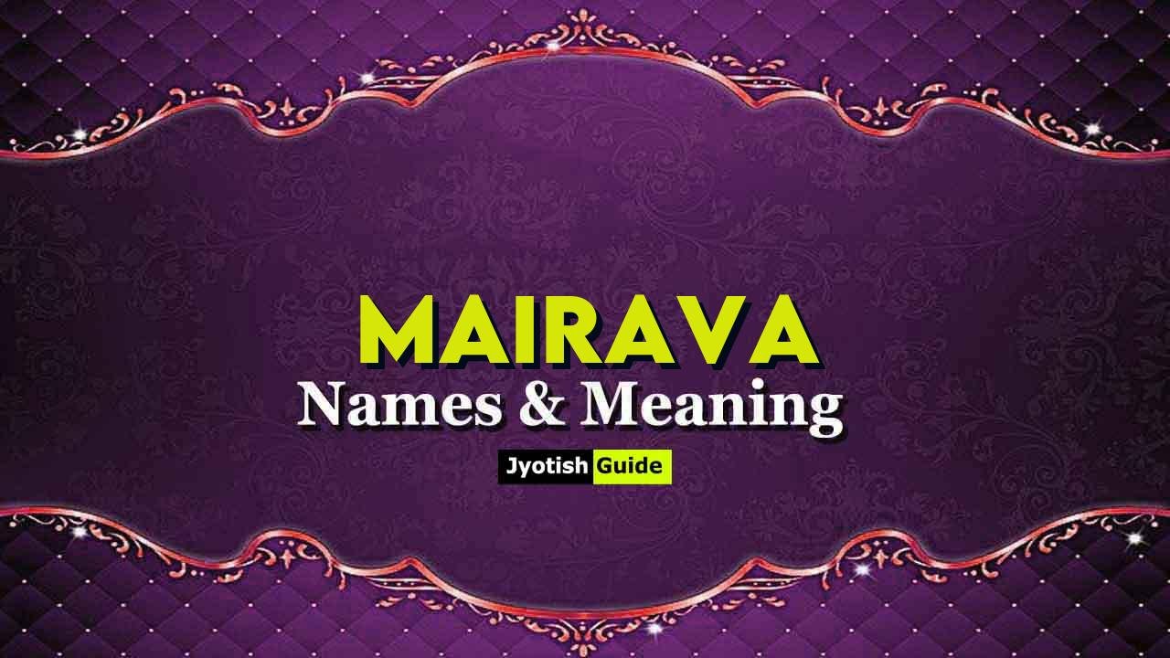 mairava name meaning