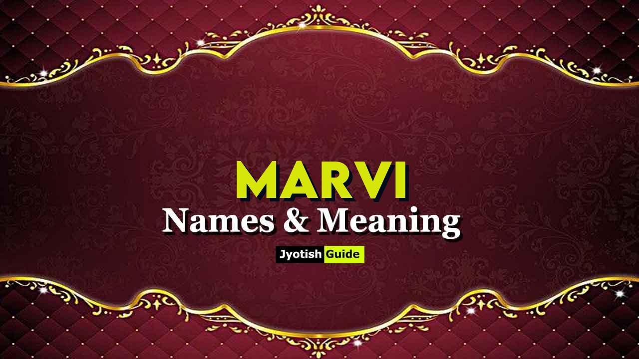 marvi name meaning