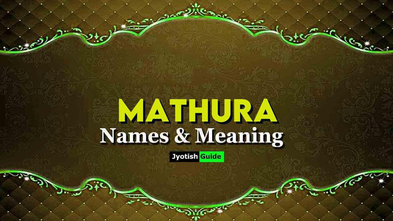 mathura name meaning