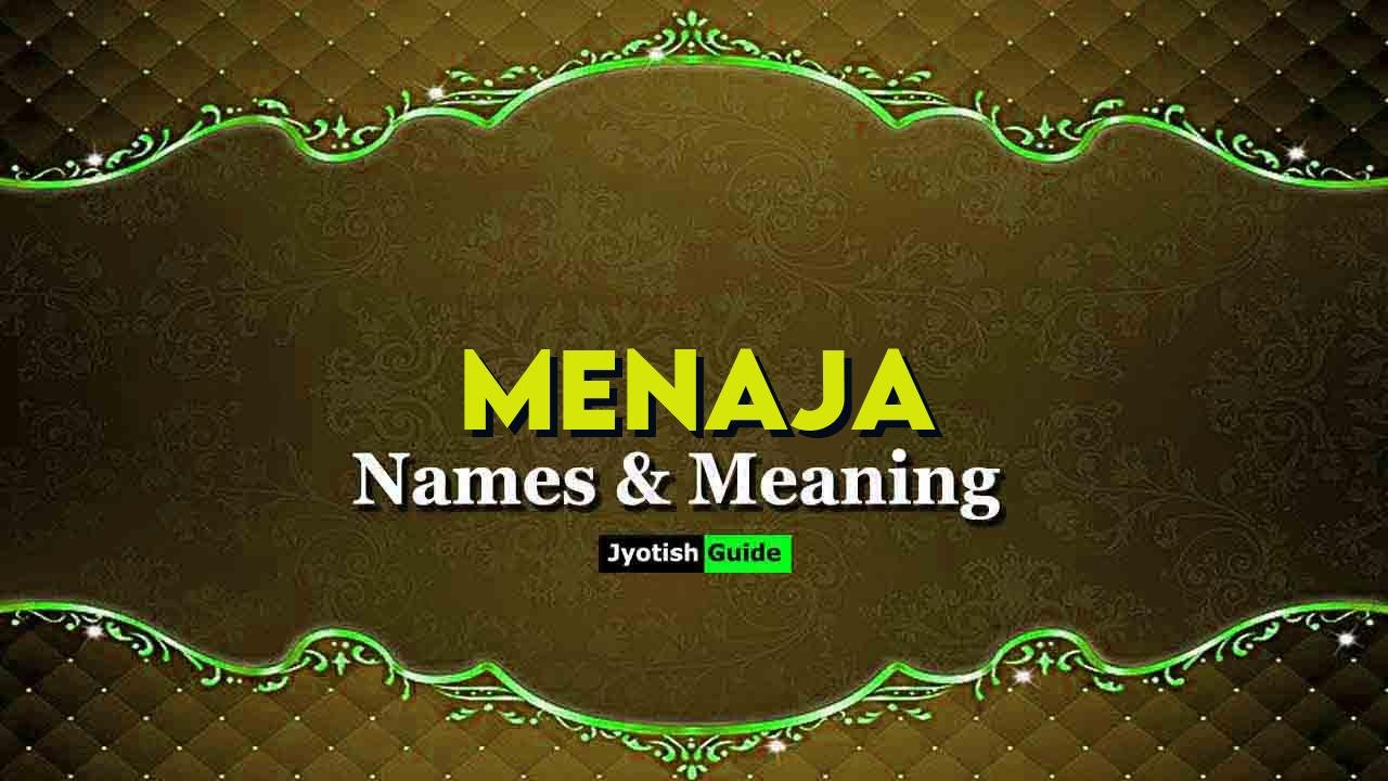 menaja name meaning