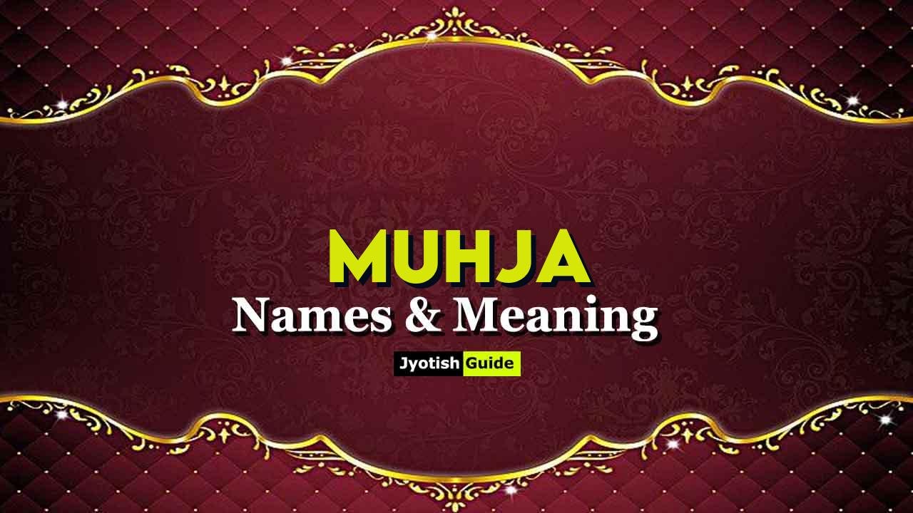 muhja name meaning