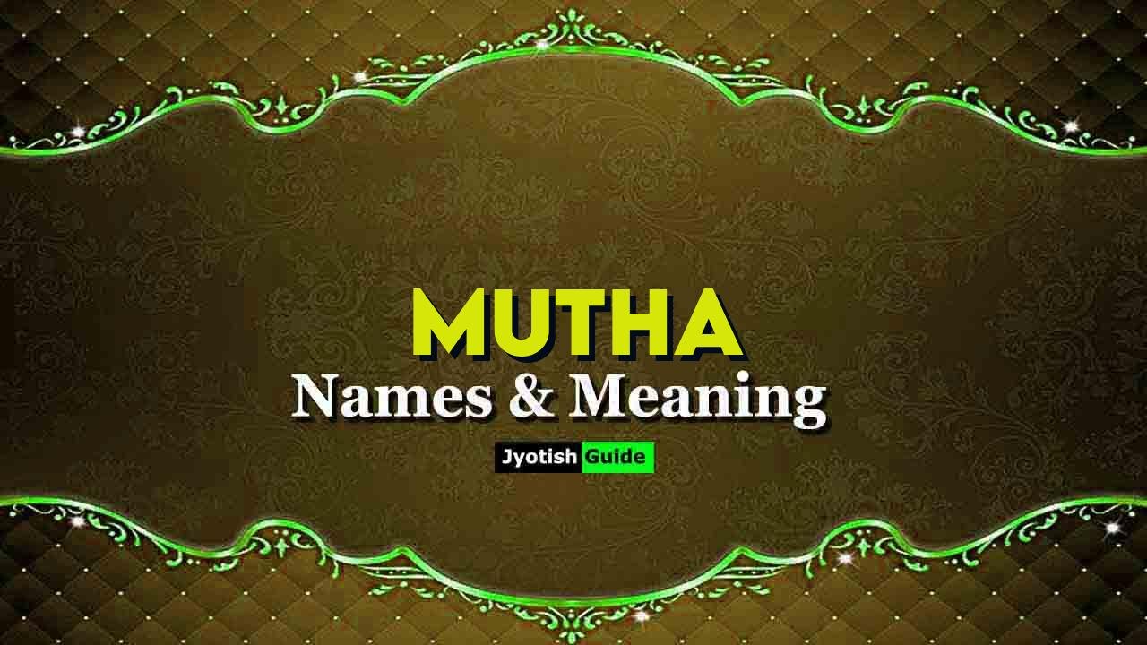 mutha name meaning