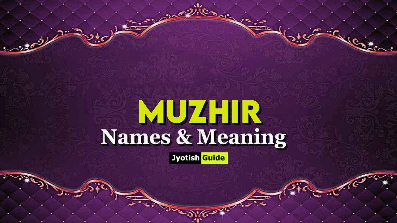 muzhir name meaning