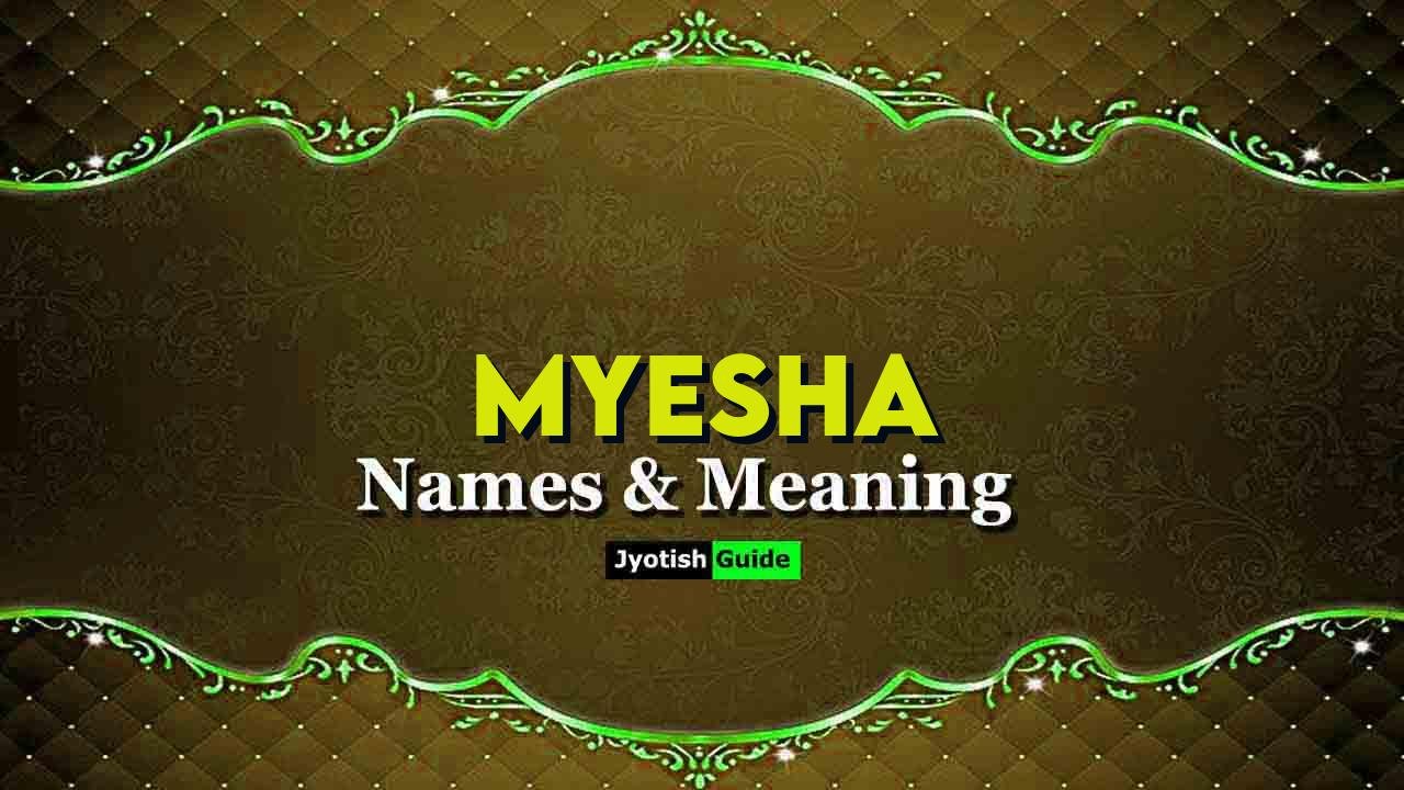 myesha name meaning