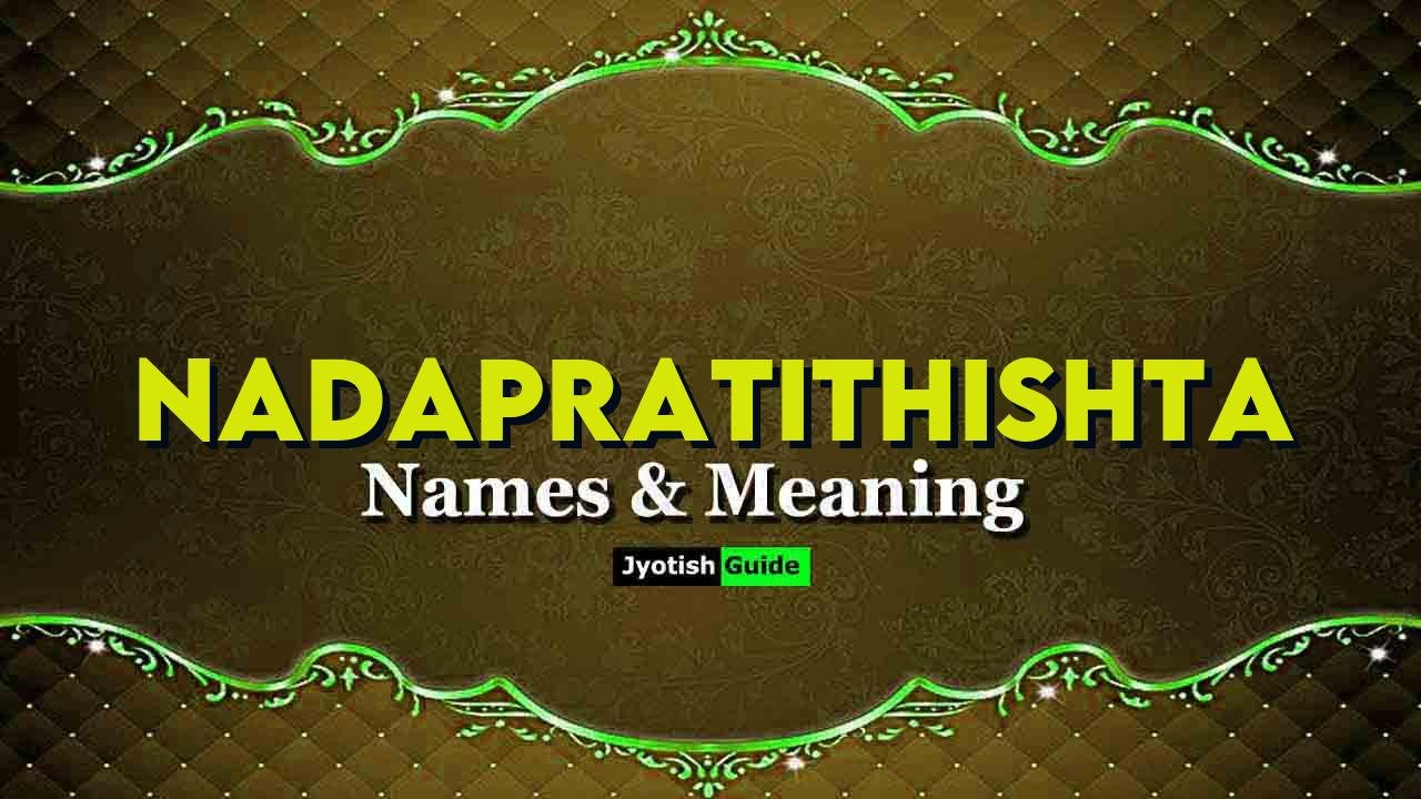 nadapratithishta name meaning