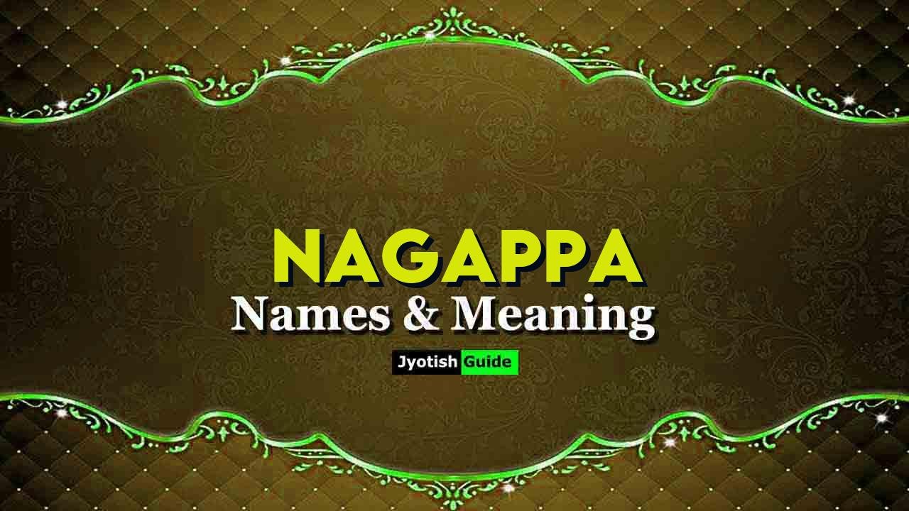 nagappa name meaning