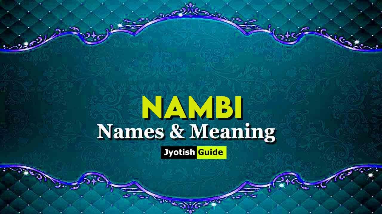 nambi name meaning
