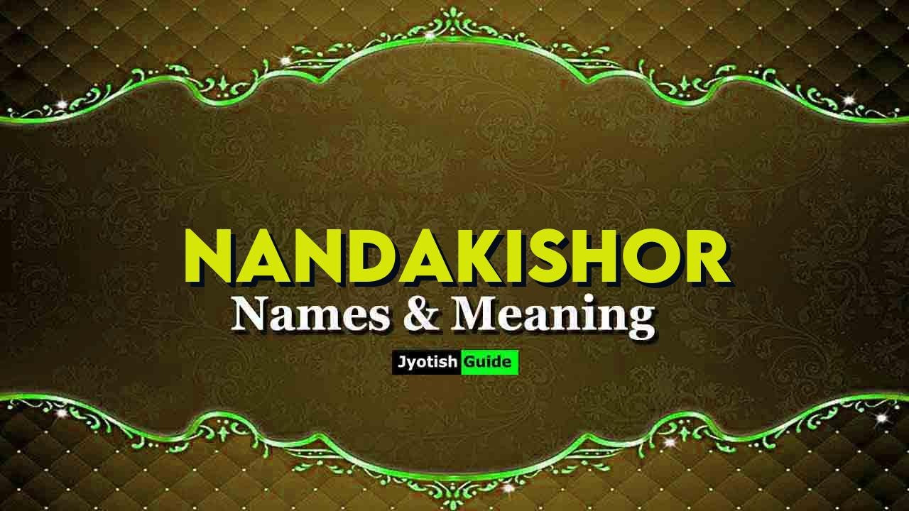 nandakishor name meaning