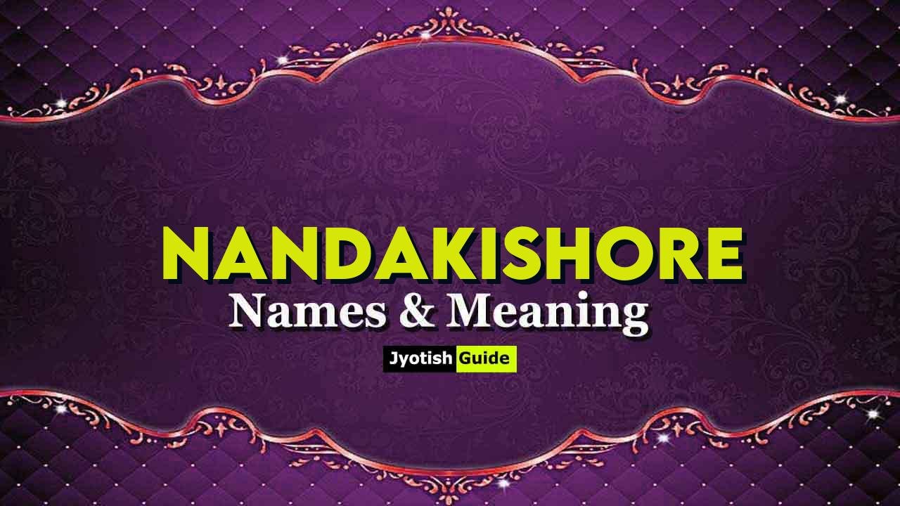 nandakishore name meaning