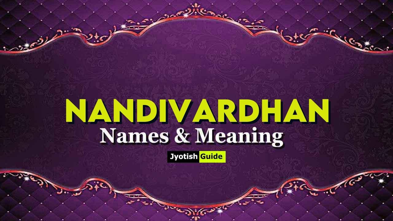 nandivardhan name meaning