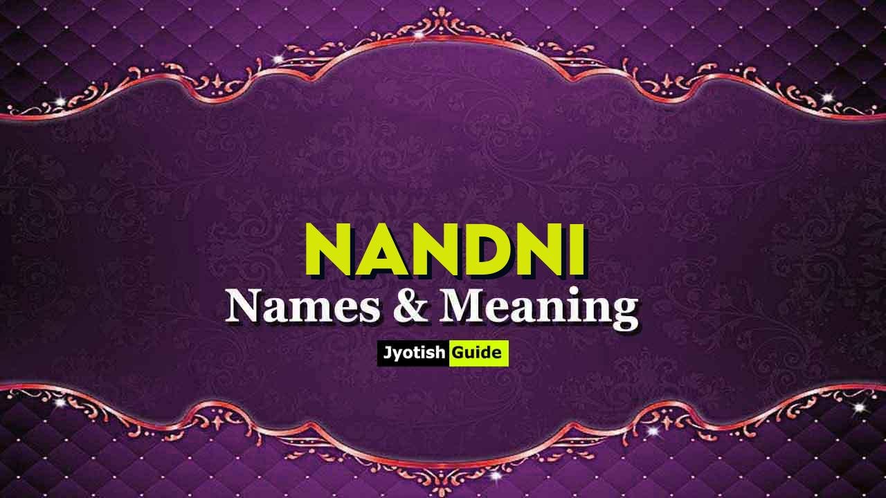 nandni name meaning