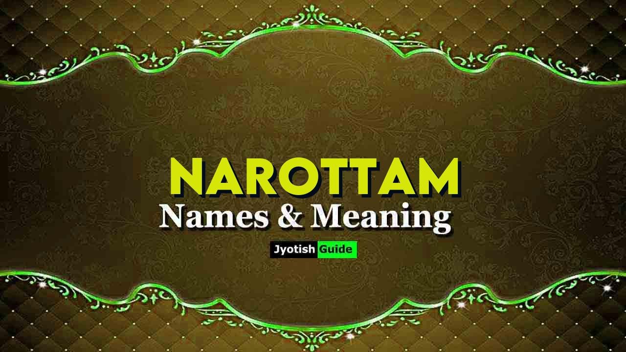 narottam name meaning