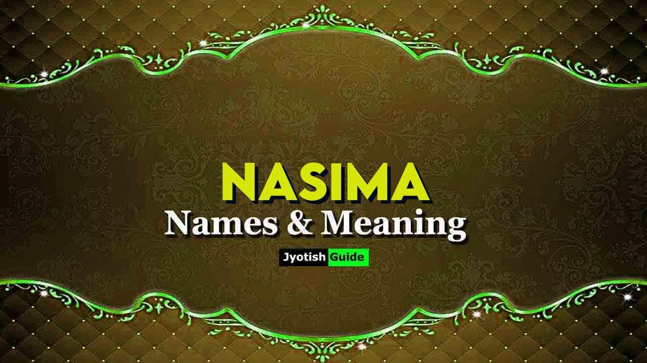 nasima name meaning