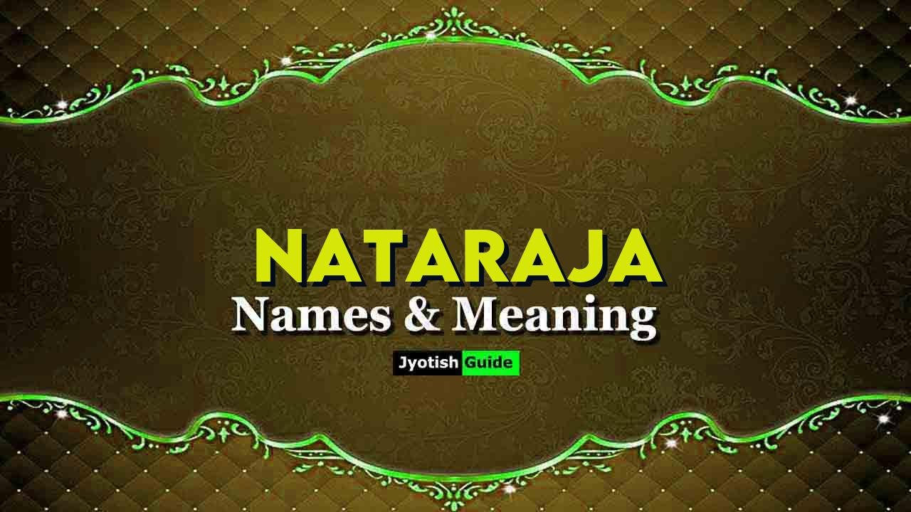 nataraja name meaning