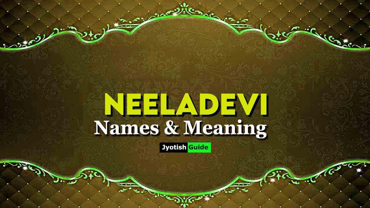 neeladevi name meaning