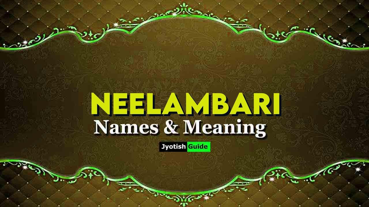 neelambari name meaning