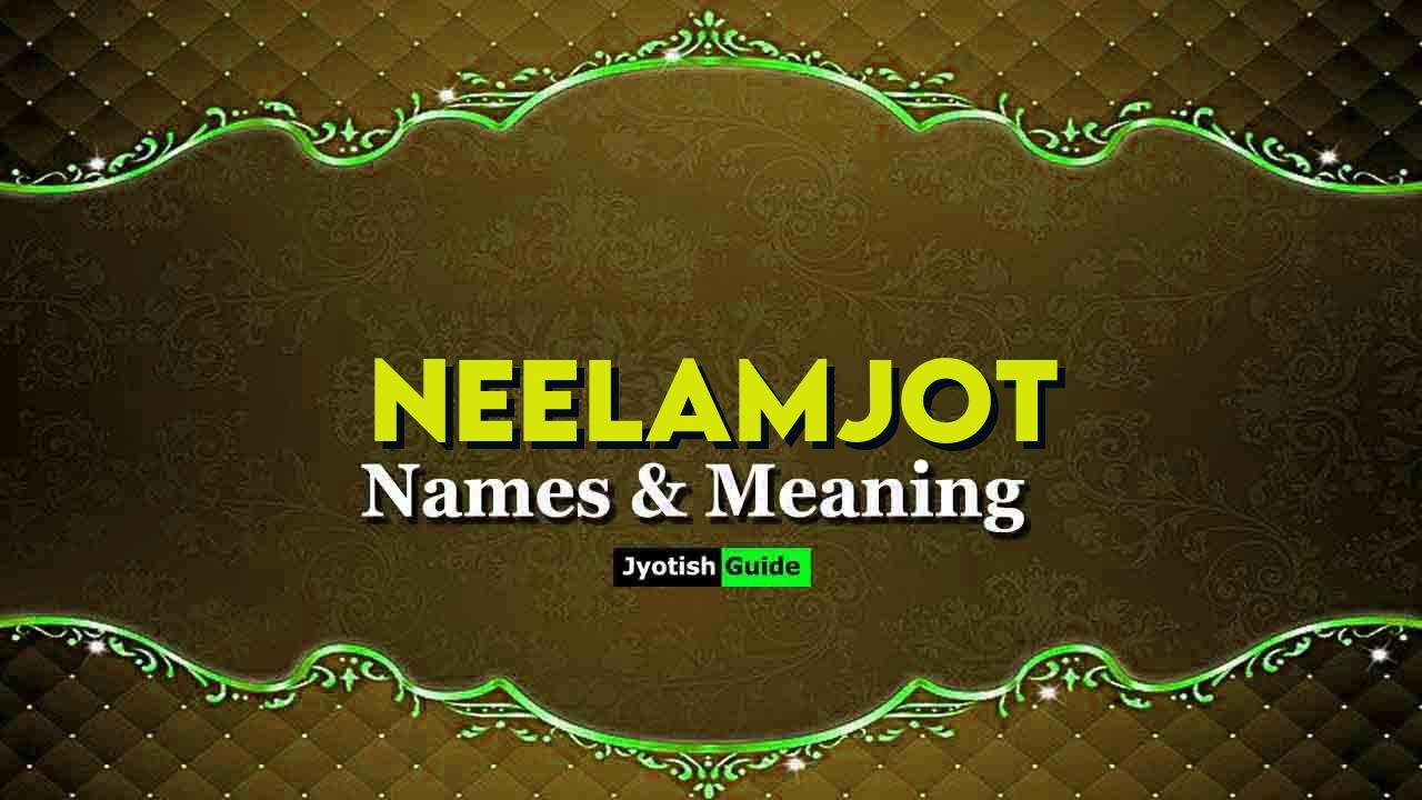 neelamjot name meaning