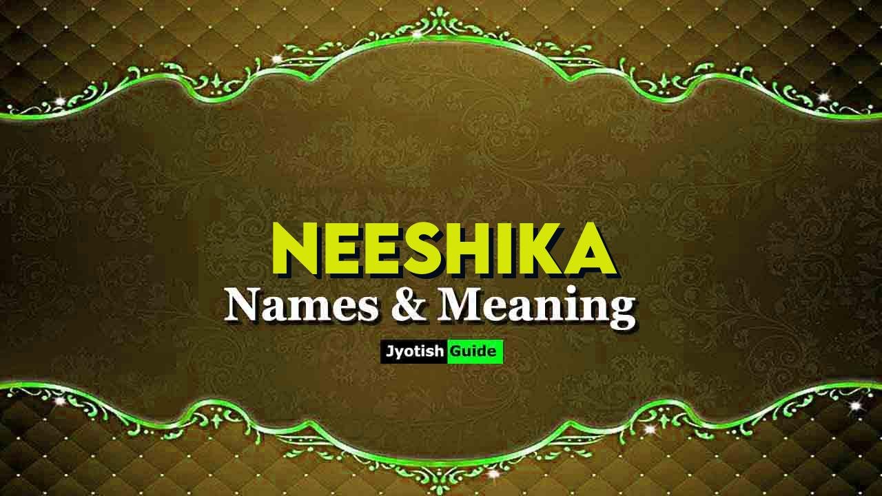 neeshika name meaning
