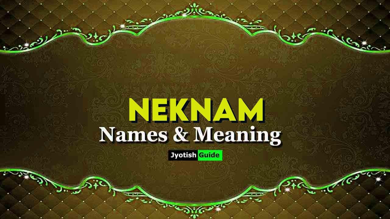 neknam name meaning