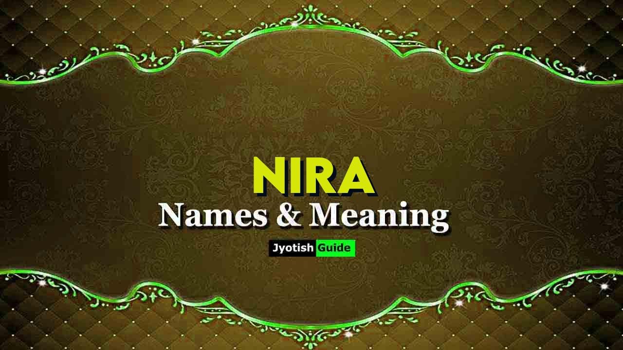nira name meaning