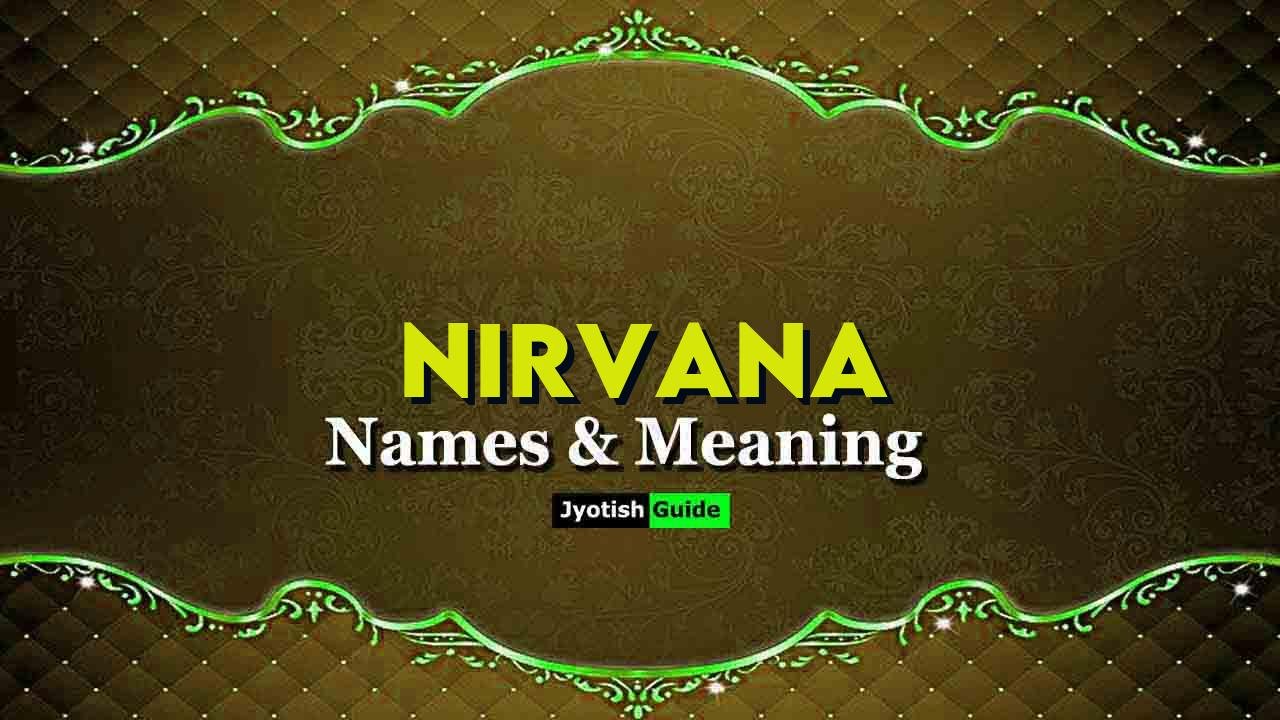 nirvana name meaning