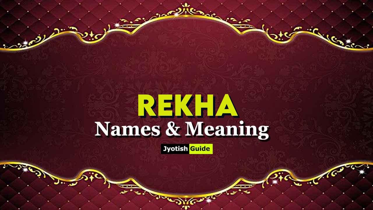 rekha name meaning