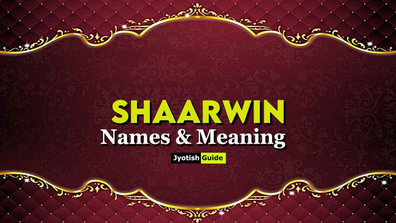 shaarwin name meaning