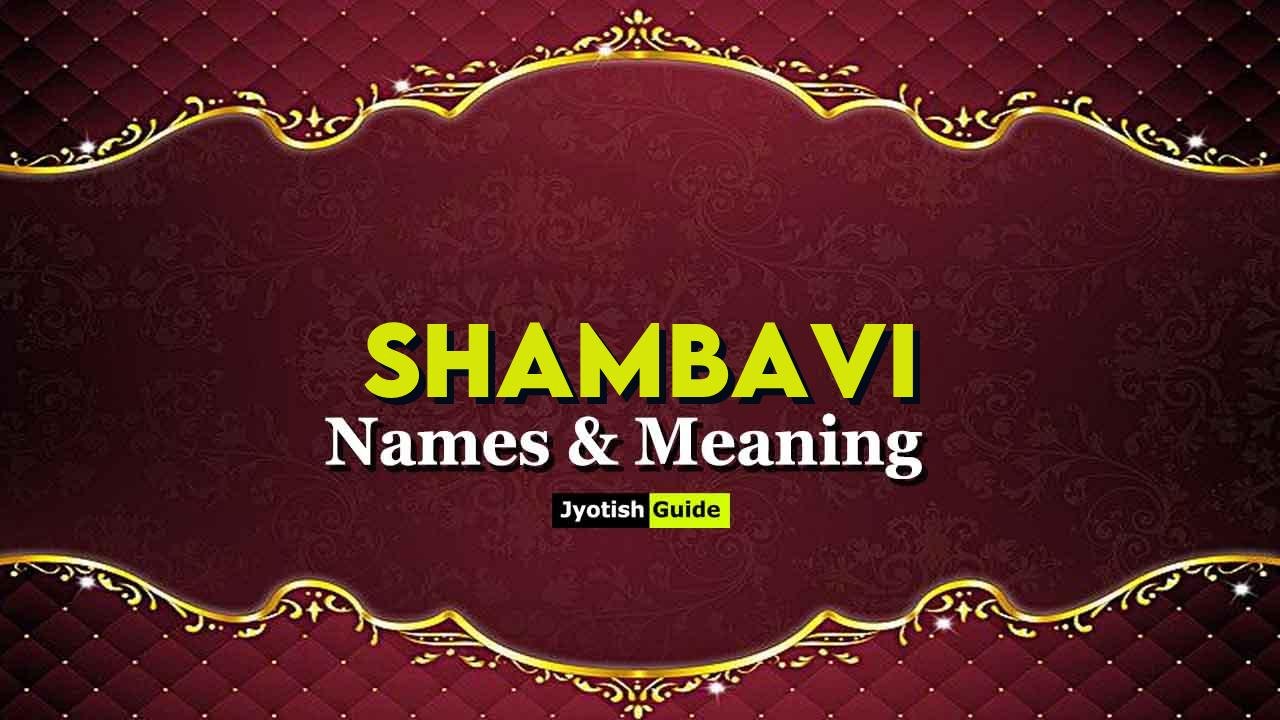 shambavi name meaning