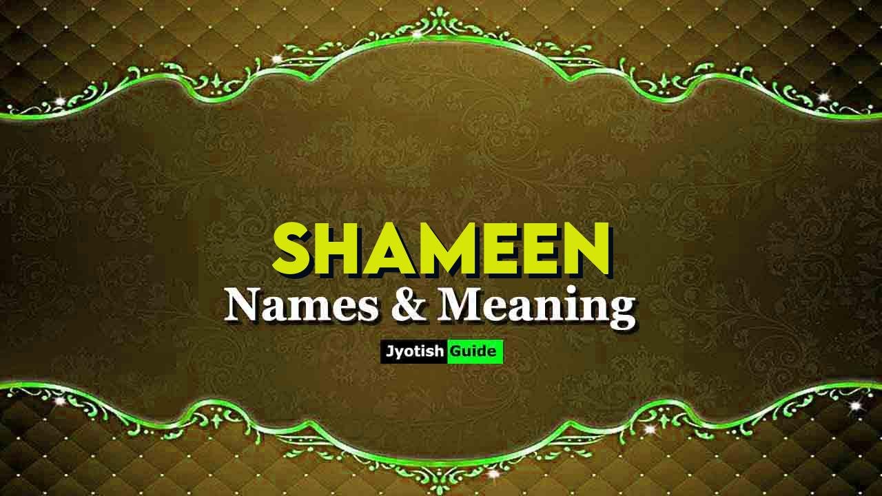 shameen name meaning