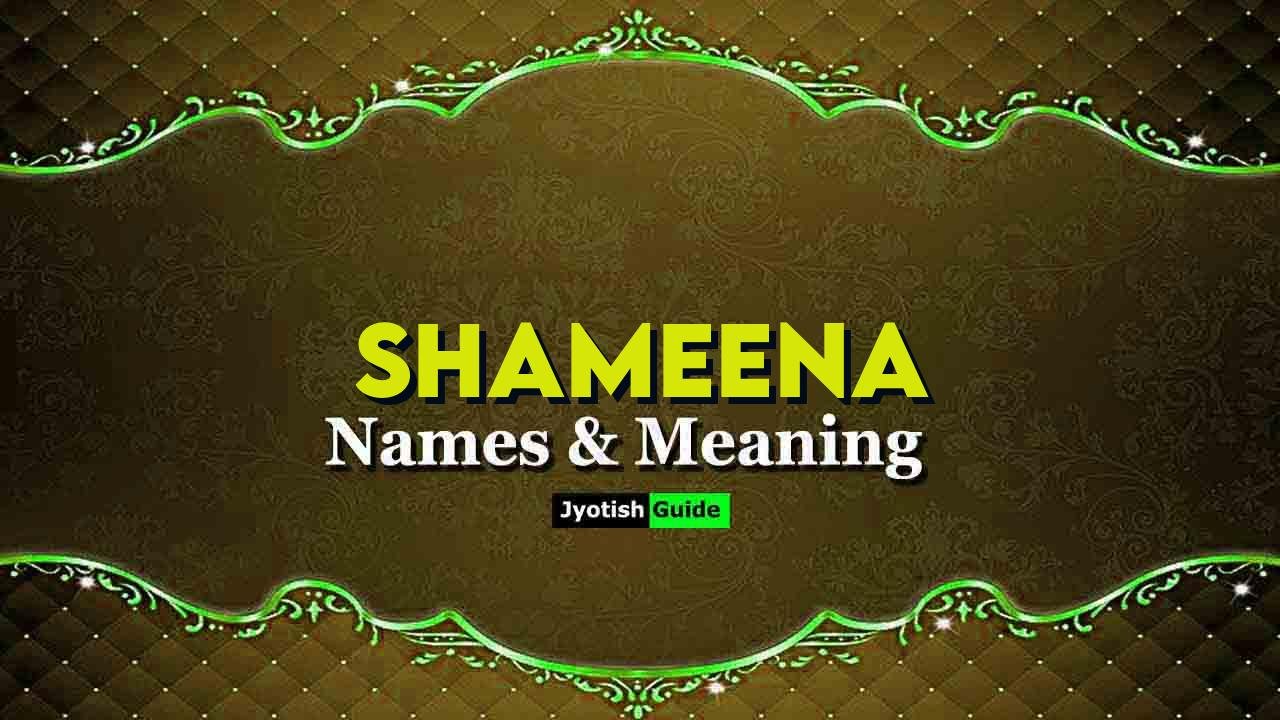 shameena name meaning