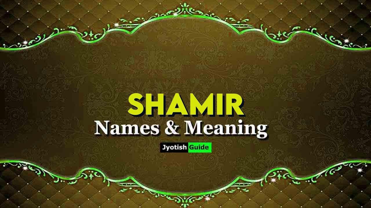 shamir name meaning