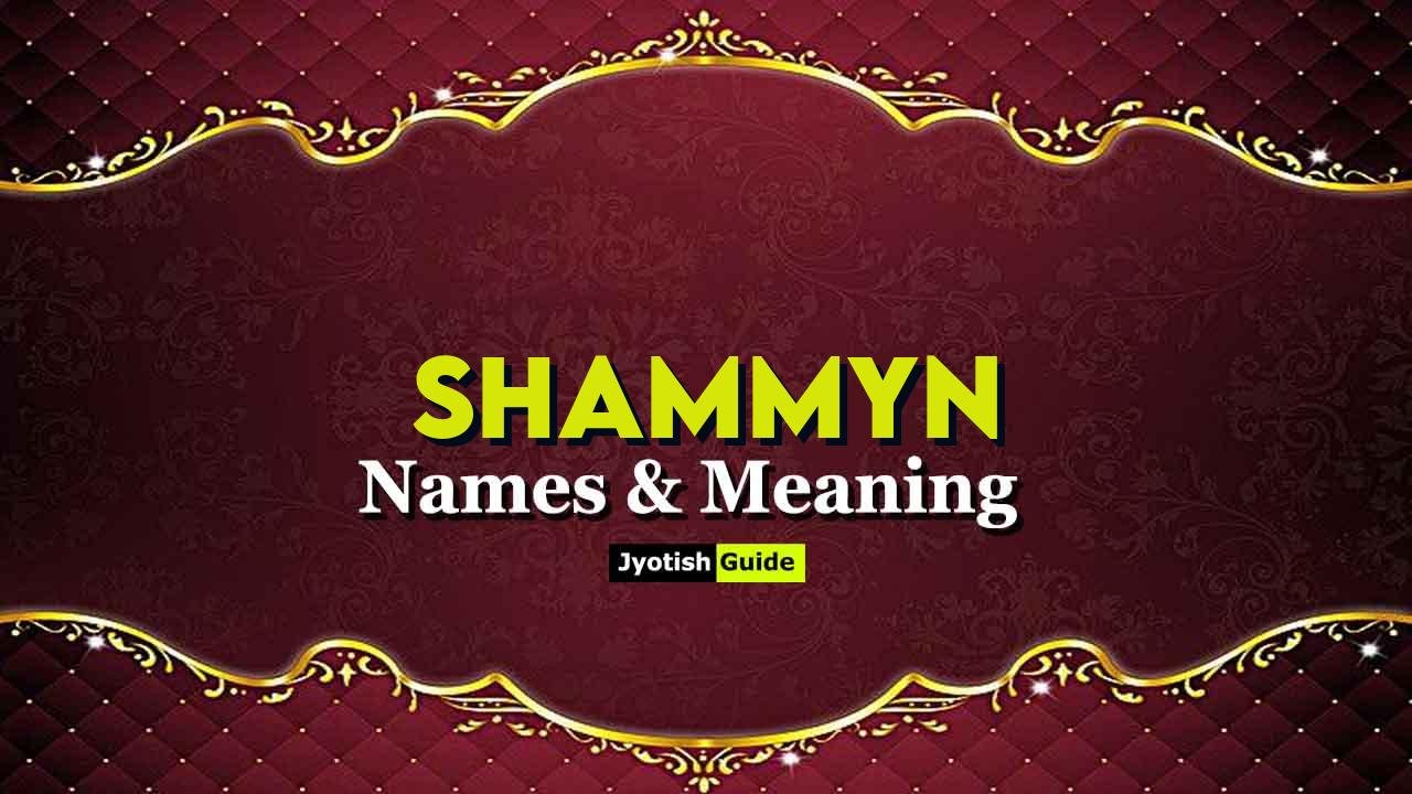shammyn name meaning