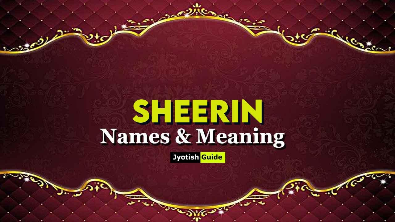 sheerin name meaning