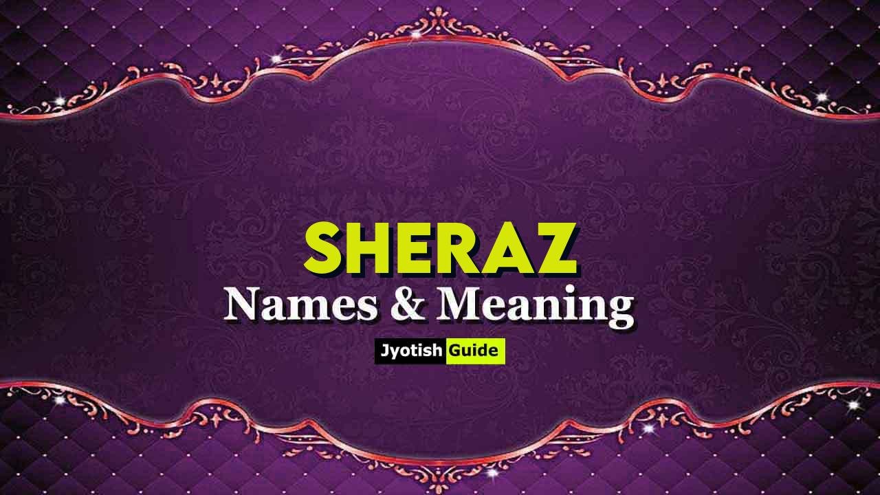 sheraz name meaning