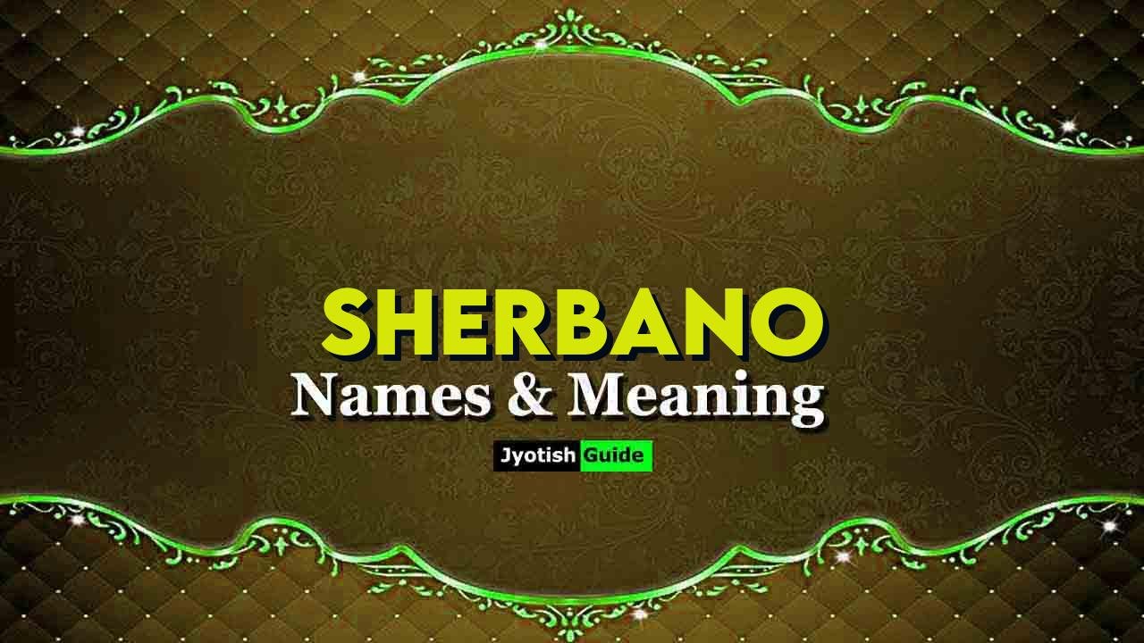 sherbano name meaning