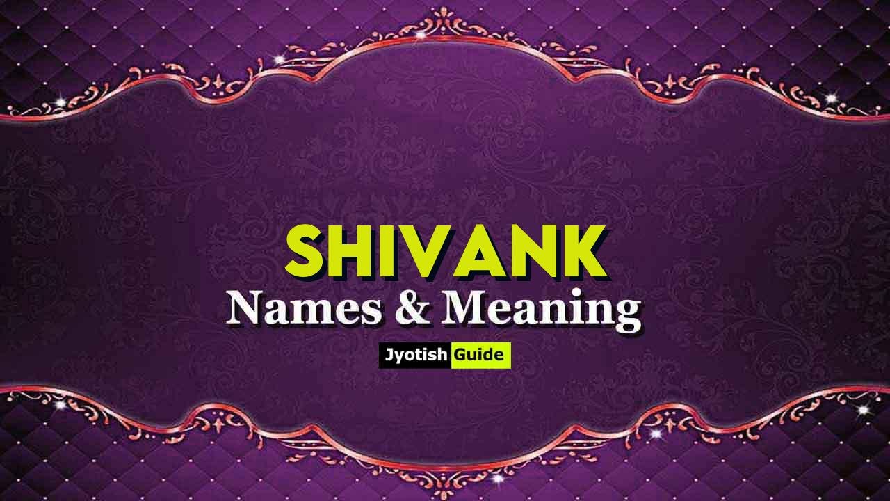 shivank name meaning