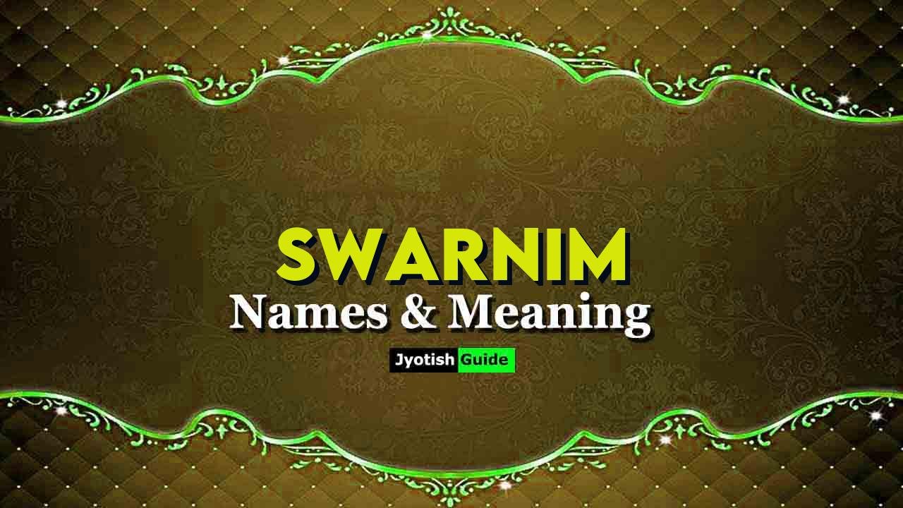 swarnim name meaning
