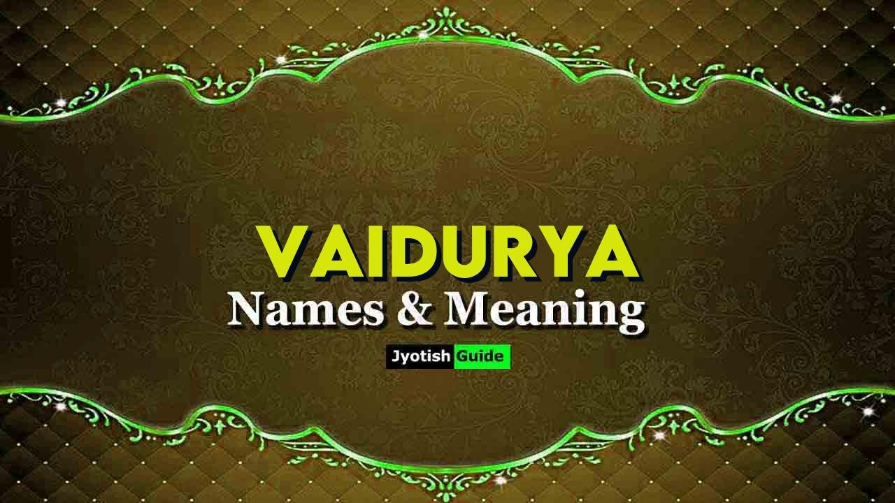 vaidurya name meaning