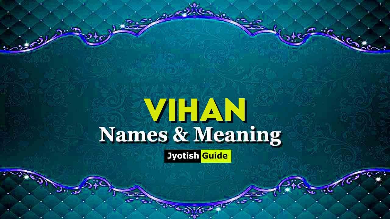 vihan name meaning